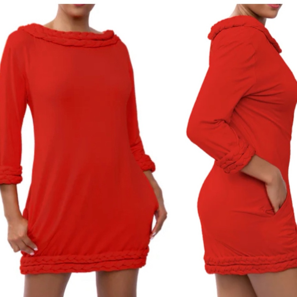NWT Dai Moda Keenya Orange Dress Size Large